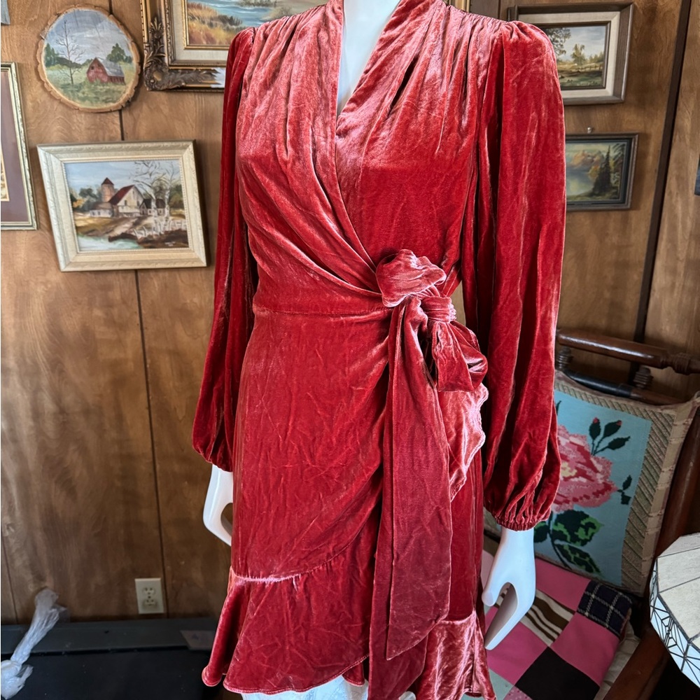 NWT Banana Republic Velvet Wrap Dress